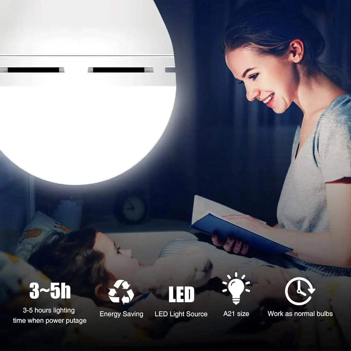 For Home Power Failure Hurricane 4pack Emergency Rechargeable