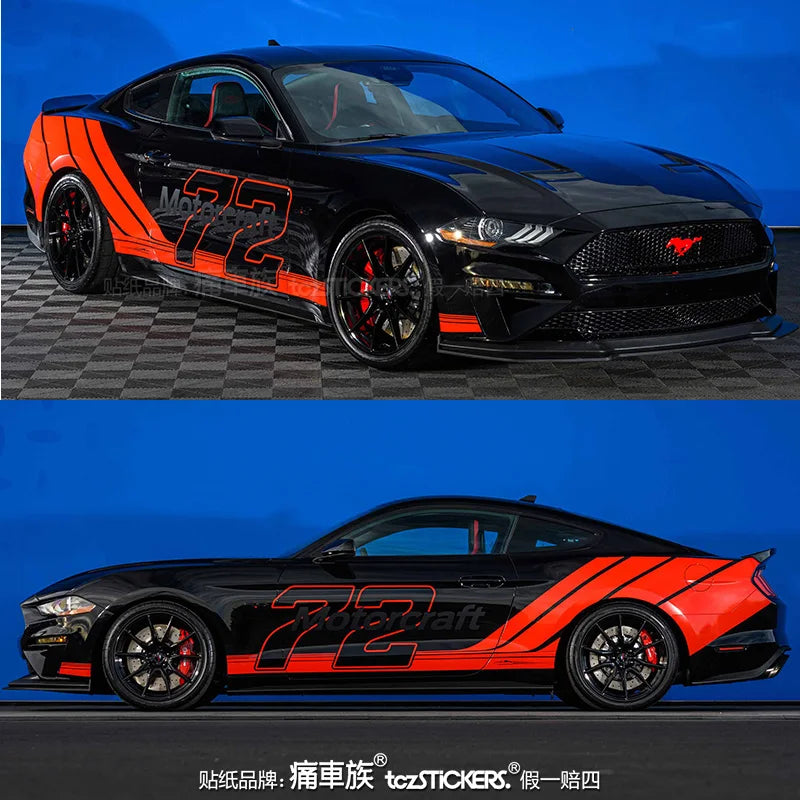 For Ford Mustang Gt Sticker Body Appearance Modification Fashion