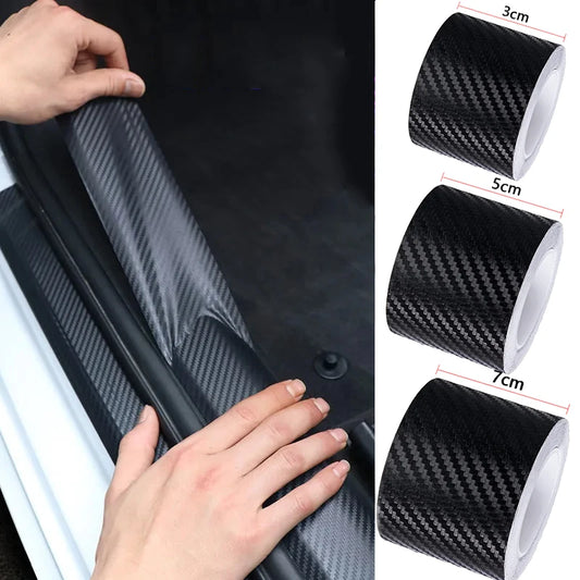 3D Carbon Fiber Sticker Door Sill Side Mirror Anti