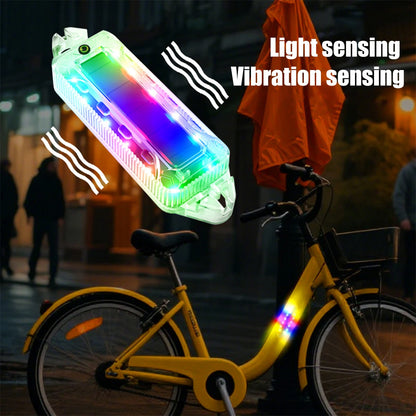 2PCS Solar Flashing Warning Wireless Breathing anti-collision