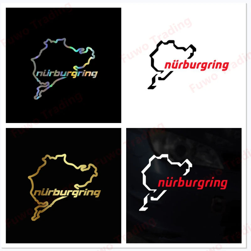 Fashion Personality Sticker Racing Track Nurburgring Vinyl Decal