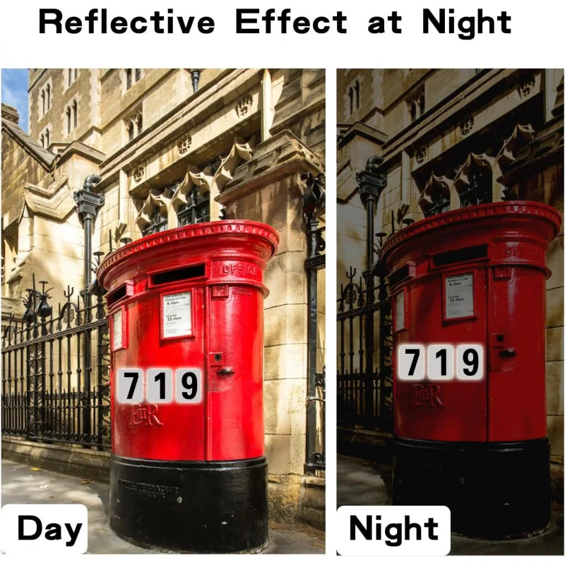 For Pre-Spaced Waterproof Capital Letter Stick 120 Reflective