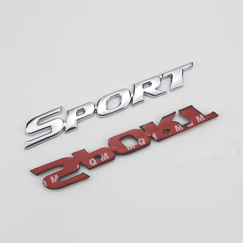For Highlander Rav4 Yaris Sport Logo 3D Chrome Black Metal