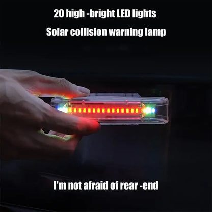 Solar Strobe Tail Warning Flash Waterproof Anti Collision Trucks