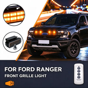 For Ford Ranger Remote Center Front Grille Single Color Snap