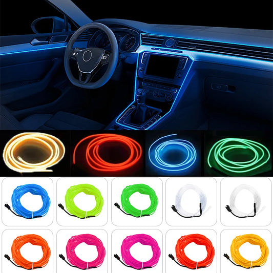 Interior Atmosphere Lighting Strip 5V Flexible El Cold Line