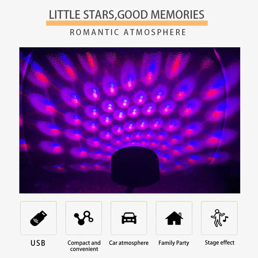 Dj Lighting Sound Party USB Voice Control Disco Ball