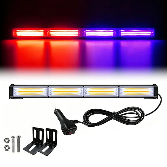 For Vehicles Red Blue Bright Linear Cob Emergency Strobe Bar