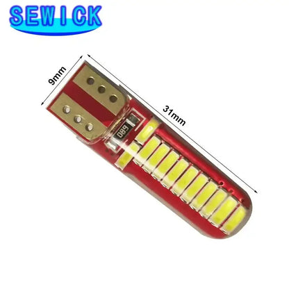 100PCS 12V White Canbus T10 194 W5W 4014 24