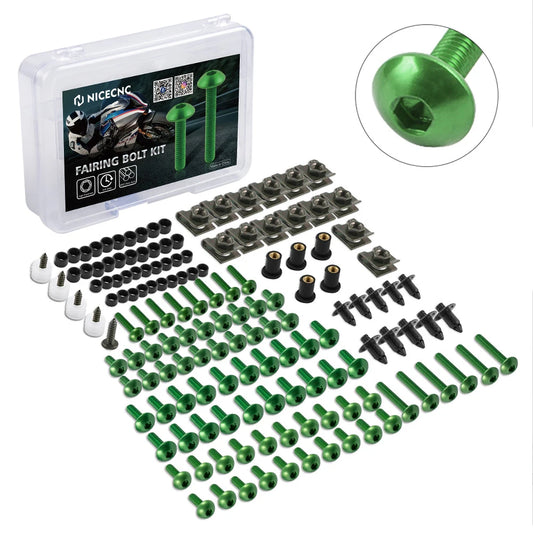 For Kawasaki ZX6R ZX7R ZX9R ZX10R 190PCS Complete Fairing Bolts