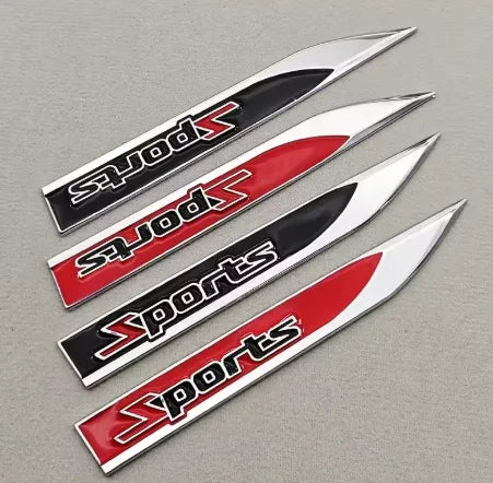 For Mecerdes Benz Audi BMW Honda 3D Metal Sports Logo Side