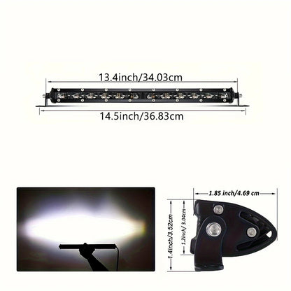 For Off-Road Vehicles 14 Inch LED ultra-thin 6D Lens Bar Truck