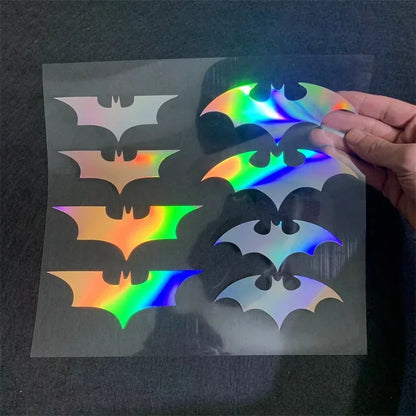 8PCS Set Bat Stickers Badge Tail Label Side Modification
