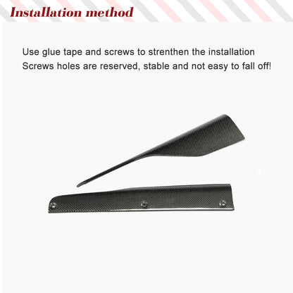 For BMW 2 Series F87 M2 Carbon Fiber Frp Side Skirts Splitters