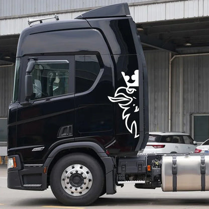 For Scania Mighty Eagle Head Pattern Vinyl Body Art Stickers