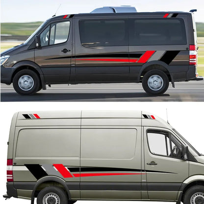 Body Side Stickers Graphics Stripes Decor Decal Van Motorhome