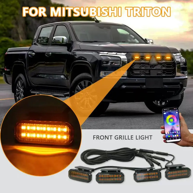 For Mitsubishi Triton 4X4 18LED Front Grille Daytime Running