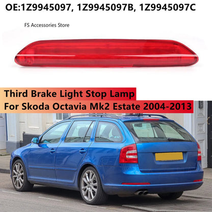 For Skoda Octavia MK2 Estate 2004-2013 Red Rear Center Level 3RD