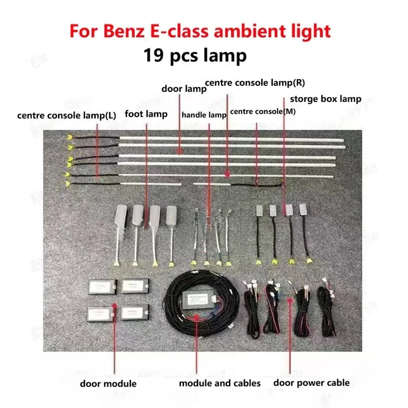 For Mercedes Benz E Class W212 Ambient 2009-2015 Colors Set