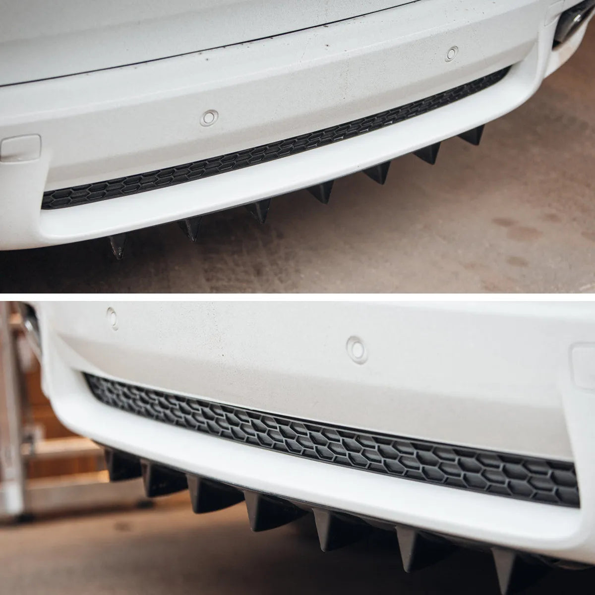 For BMW X5 E70 Lci 2007-2013 Fins Rear Bumper Splitter Lip M