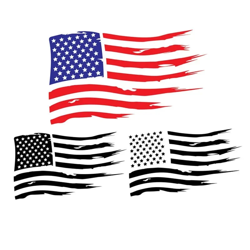 1PC American Flag Design Sticker self-adhesive Vinyl Decals Truck