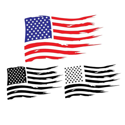 1PC American Flag Design Sticker self-adhesive Vinyl Decals Truck