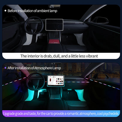For Tesla Model 3 Y Symphony Ambient Center Console Dashboard