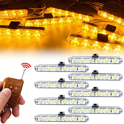 Strobe Flasher Wireless Remote Control Front Grille Flashing
