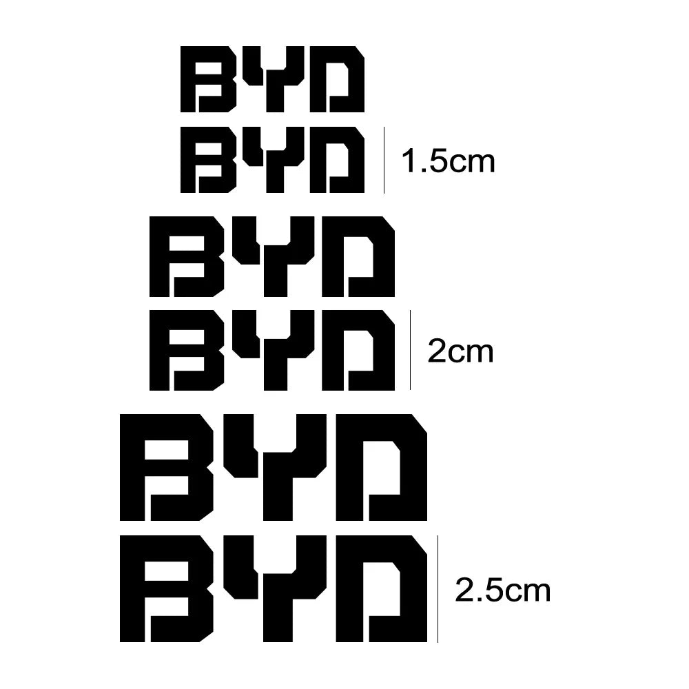 For BYD Atto 3 Seal Dolphin 6PCS Brake Caliper Logo Decal