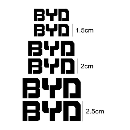 For BYD Atto 3 Seal Dolphin 6PCS Brake Caliper Logo Decal