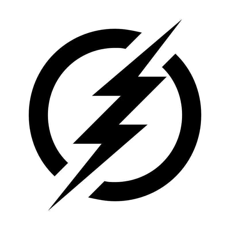 Personality Battery Electric Symbol Lightning Charging Vinyl