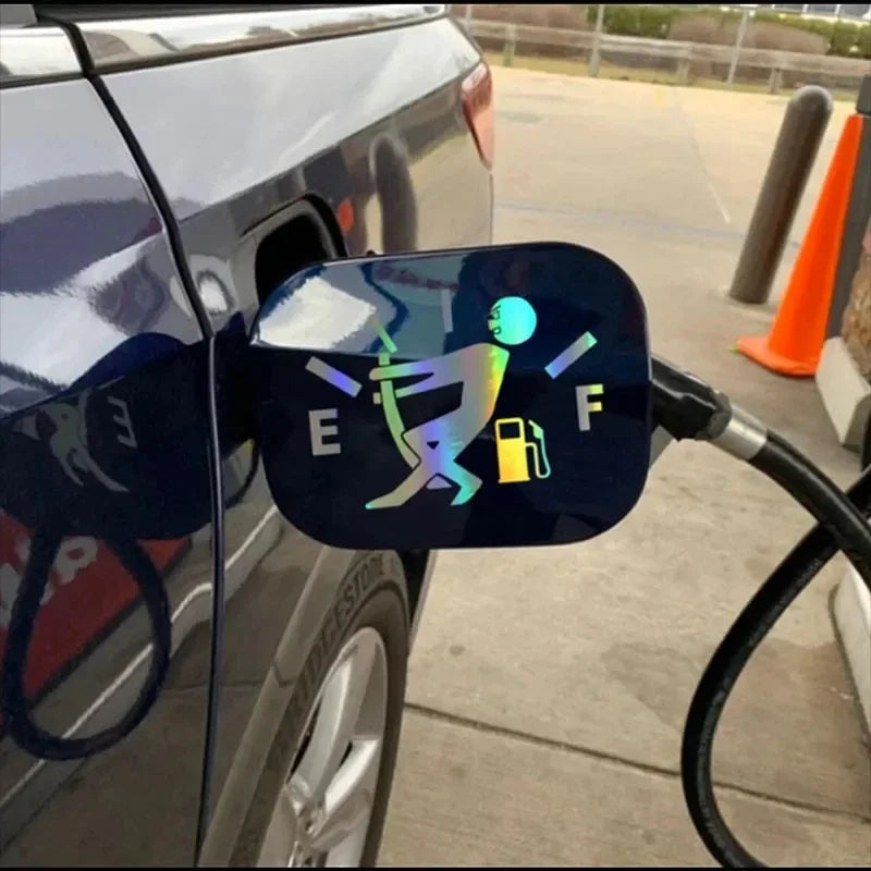 1PC Fuel Tank Cap Cover Gas Consumption Decal Gage