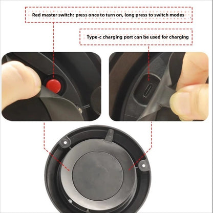 For Vehicles Solar Powered Warning Strobe Magnetic Roof Flash