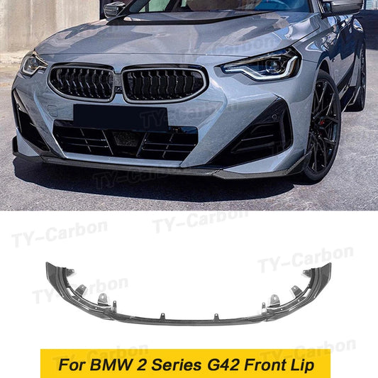 For BMW 2 Series G42 M235I Real Carbon Front Bumper Splitter Lip
