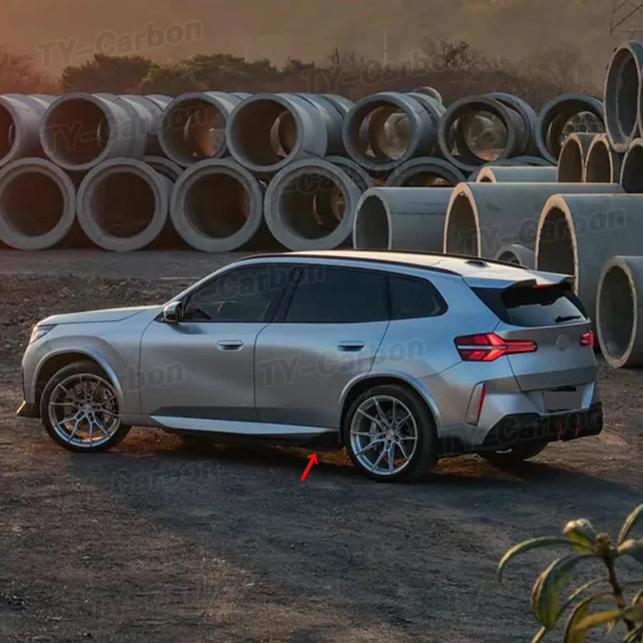 For BMW X3 G45 G48 2025+ Vten Gloss Black Side Skirts Lip