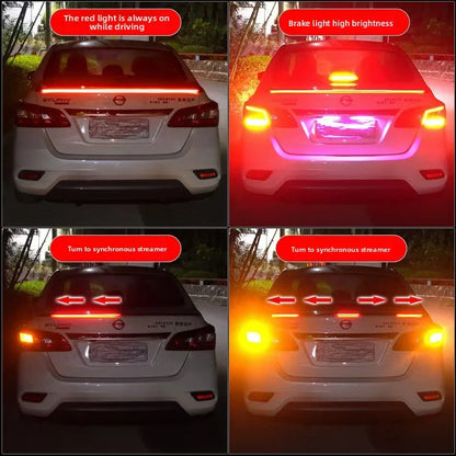 120CM Spoiler Carbon Fiber Rear Trunk Flow Third Brake