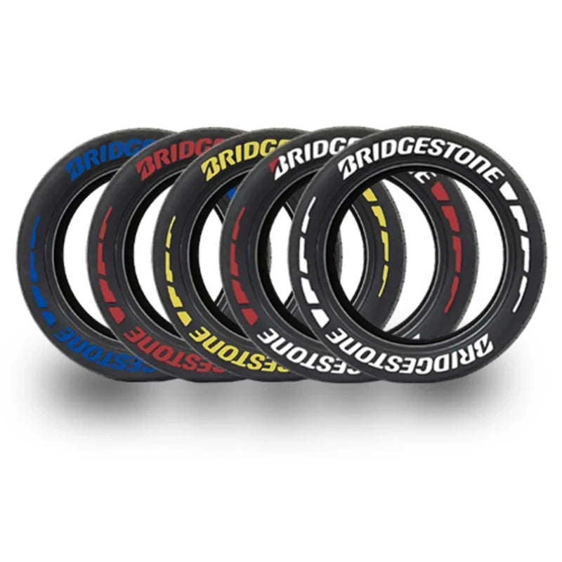 For Auto Rubber Tire Letter Stickers 3D Waterproof Wheels