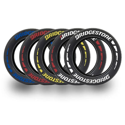 For Auto Rubber Tire Letter Stickers 3D Waterproof Wheels