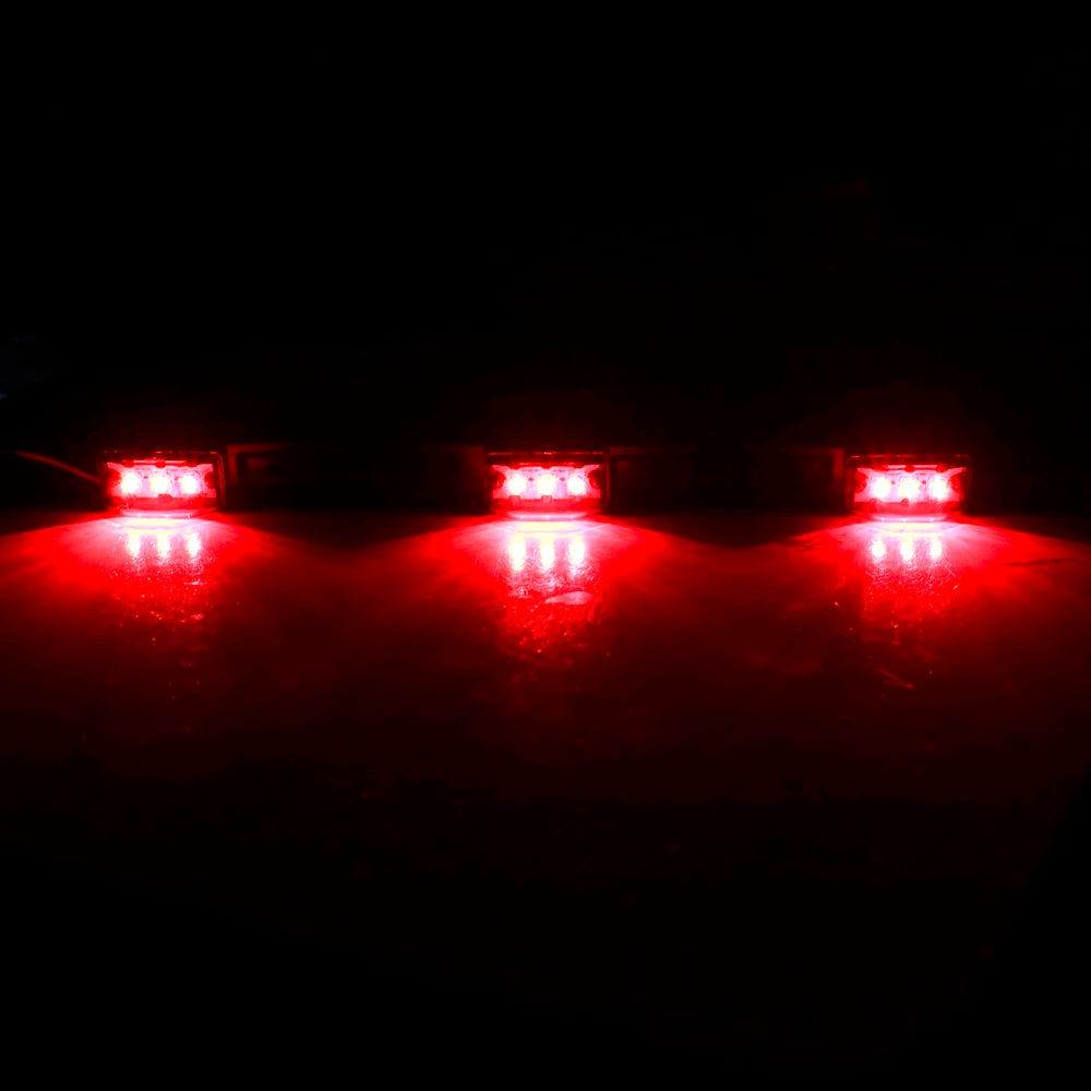 For Pickup Side Marker Bar Red Truck Trailer Rear Brack Rv