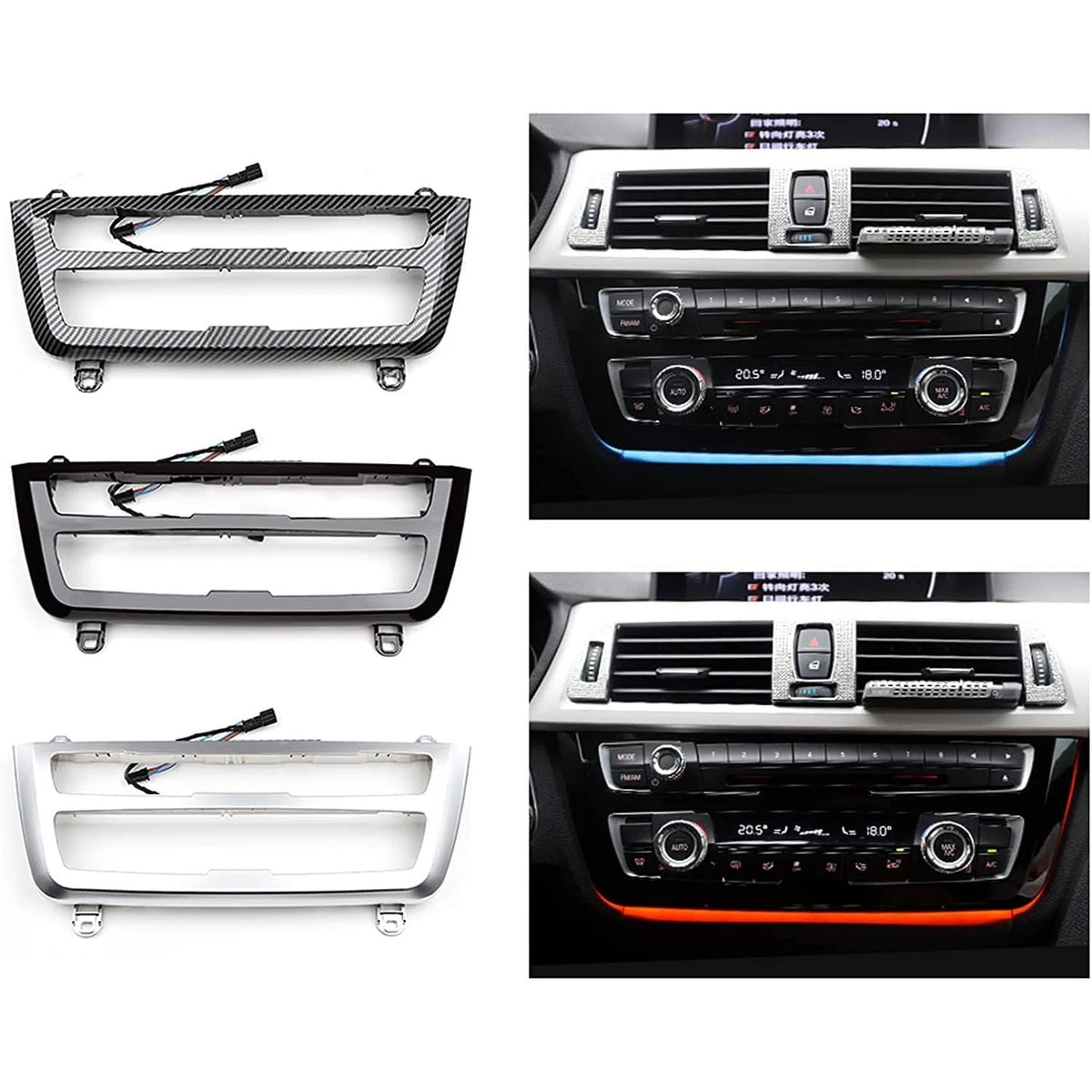 For BMW 3 4 Series F30 F35 F31 Center Console Ac Panel Ambient