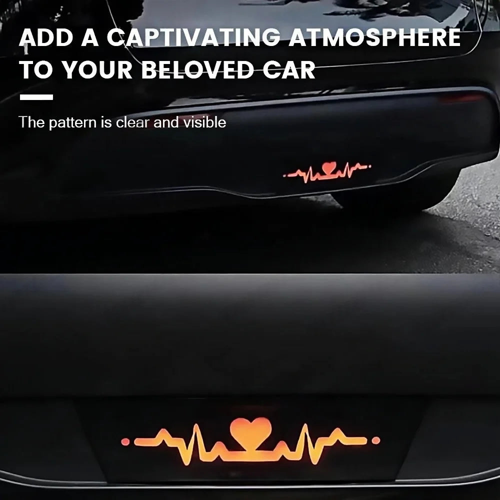 For Tesla Model Y Tail Caution Heartbeat Pilot Turn Signal Five