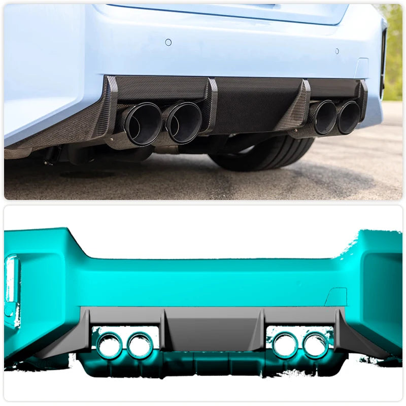 For BMW G87 M2 Coupe 2023-2025 Rear Bumper Diffuser Lip Spoiler
