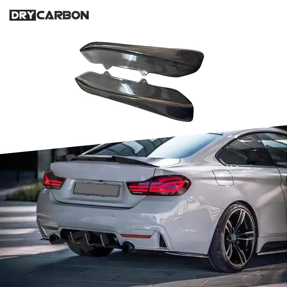 For BMW 4 Series F32 F33 Carbon Fiber Rear Bumper Lip Splitters