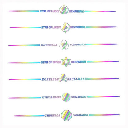 Stickers Waterproof Sunscreen Decals Reflective Body Sticker