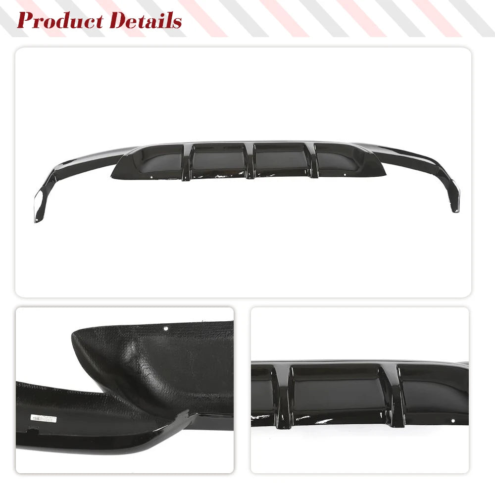 For BMW F06 F12 F13 M6 Rear Bumper Diffuser Spoiler M Sport 2012