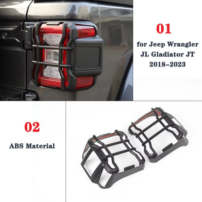 For Wrangler Jl Gladaitor Jt 2018-2023 2PCS Taillight Protection