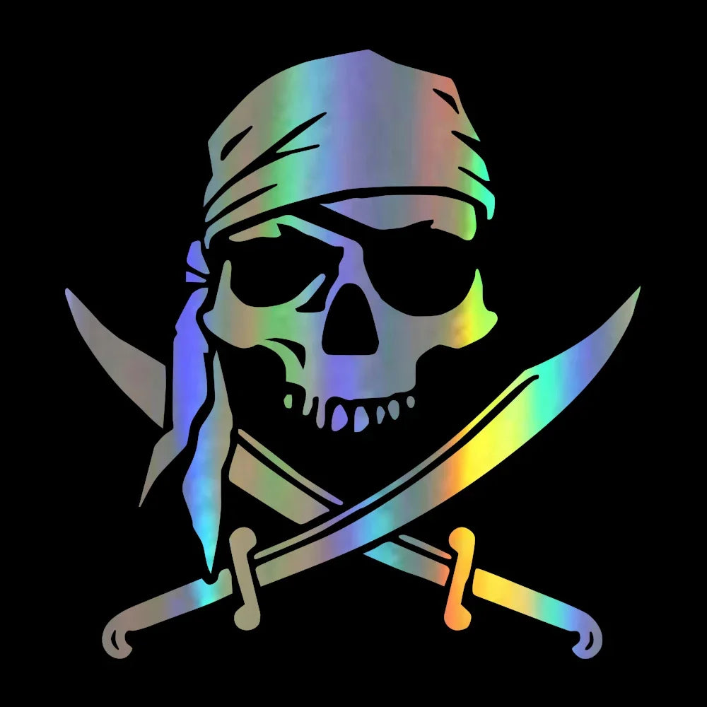 Fashion Skull Series Sticker Vinyl Reflective Funny Stickers On