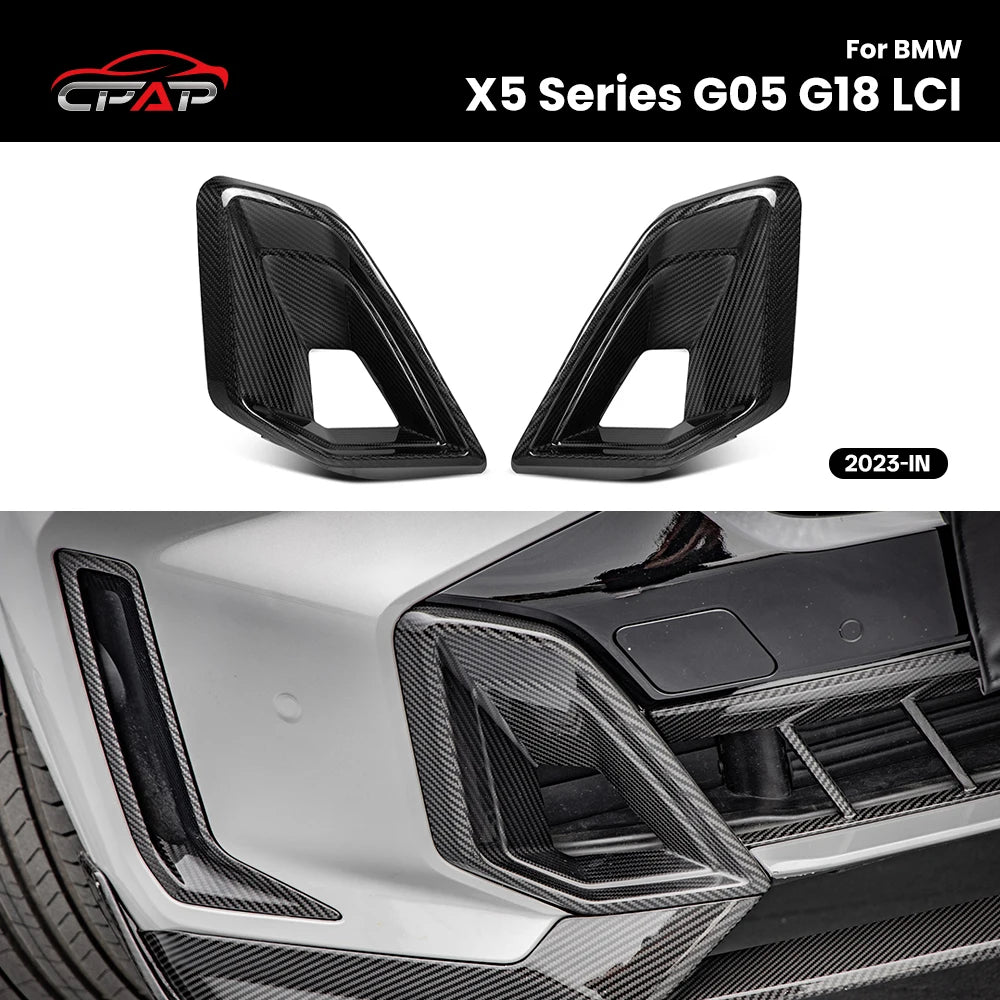 For BMW X5 Series G05 Lci Real Dry Carbon Fiber Front Air Duct