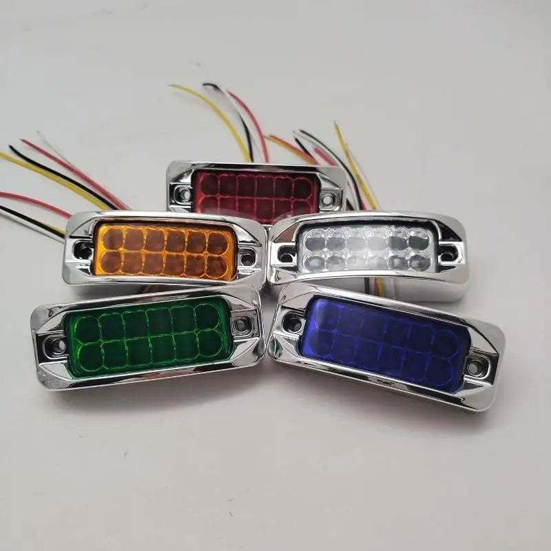 1PCS 12-24v Amber Side Marker Turn Signal Clearance Truck