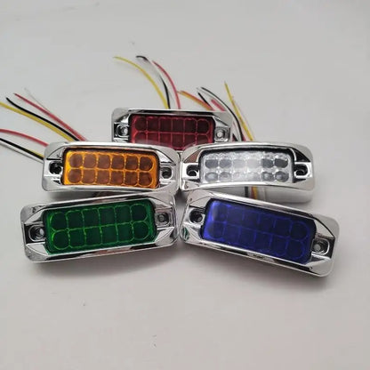 1PCS 12-24v Amber Side Marker Turn Signal Clearance Truck